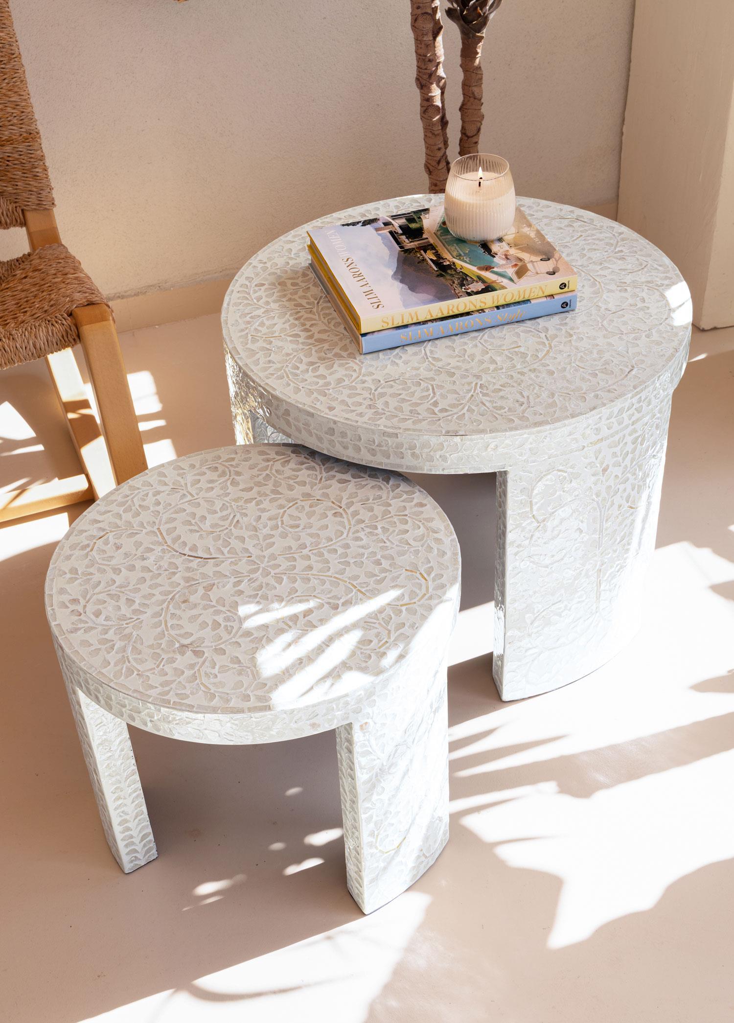 Tabure & Sehpa The Mia Sedef Tabure Yan Sehpa 66x48 cm TLC0117