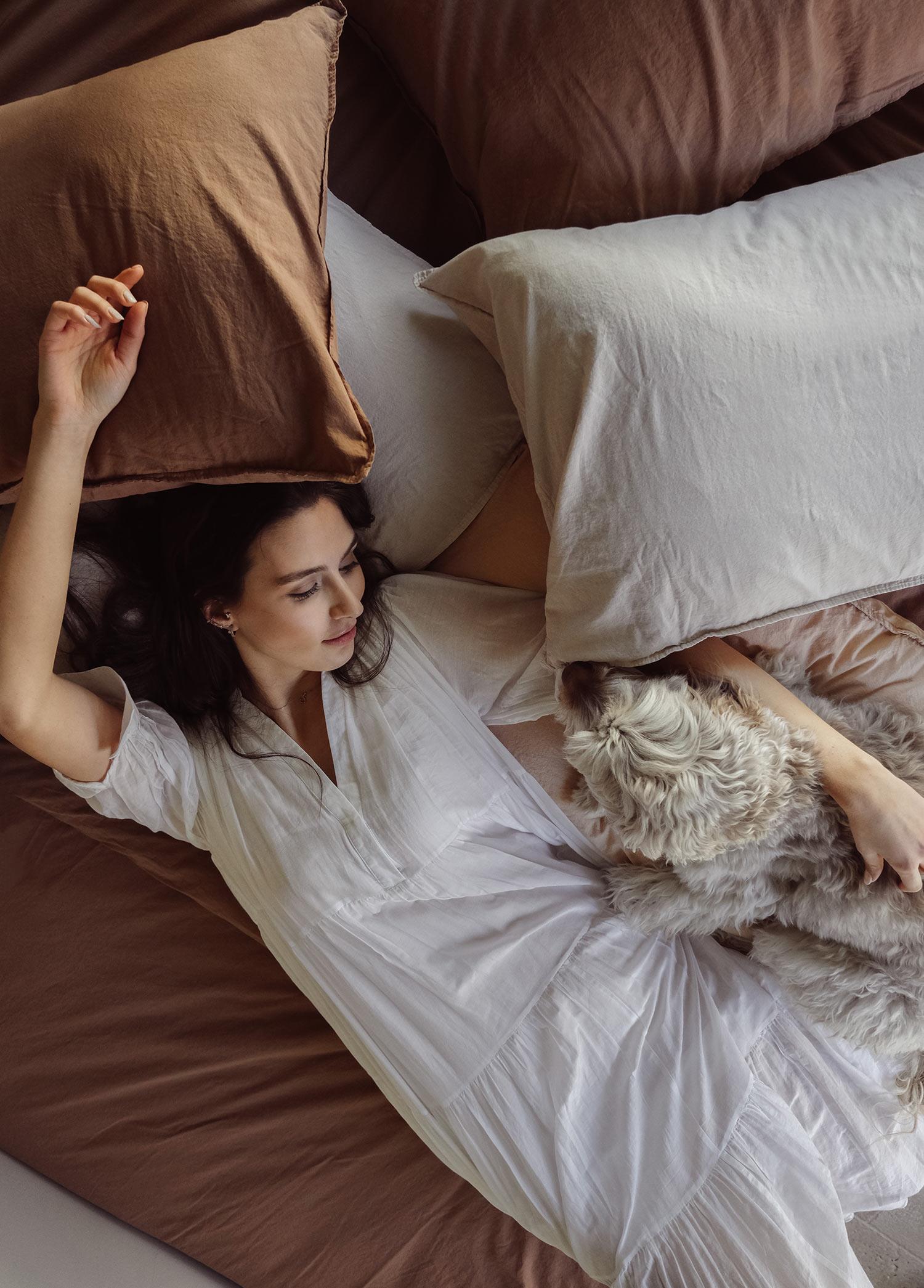 Tek Kişilik Lastikli Çarşaf The Mia Cotta Wood Smooke Tek Kşl Lastikli Çarşaf 200x100