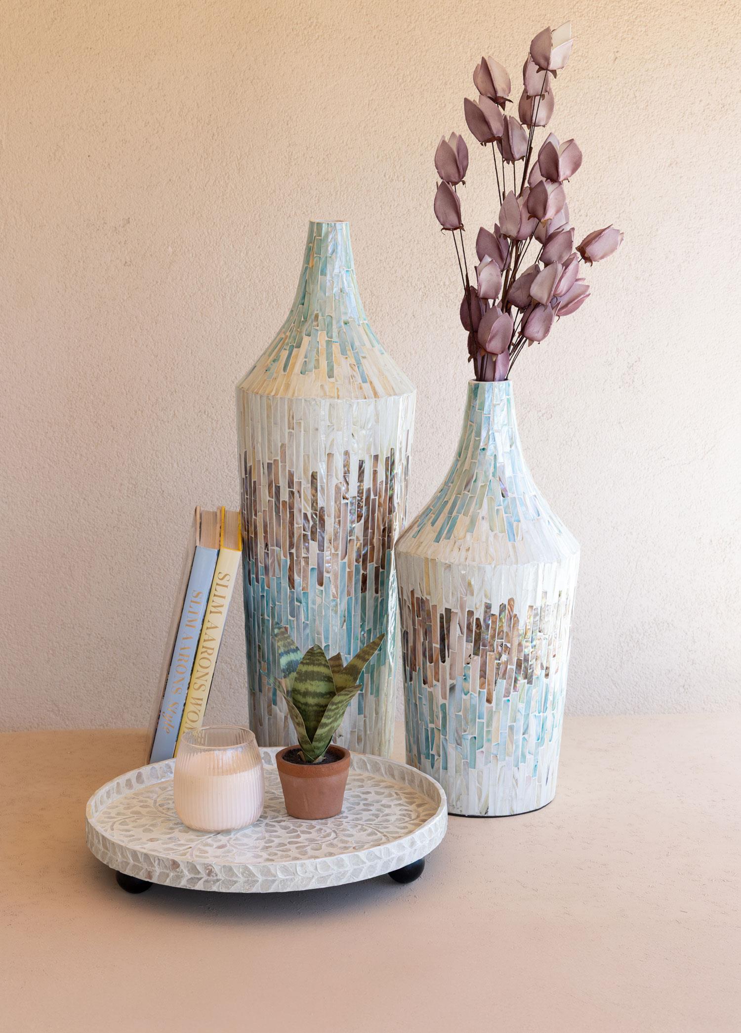 Vazo The Mia Sedef Vazo 22x68 cm TLC0108