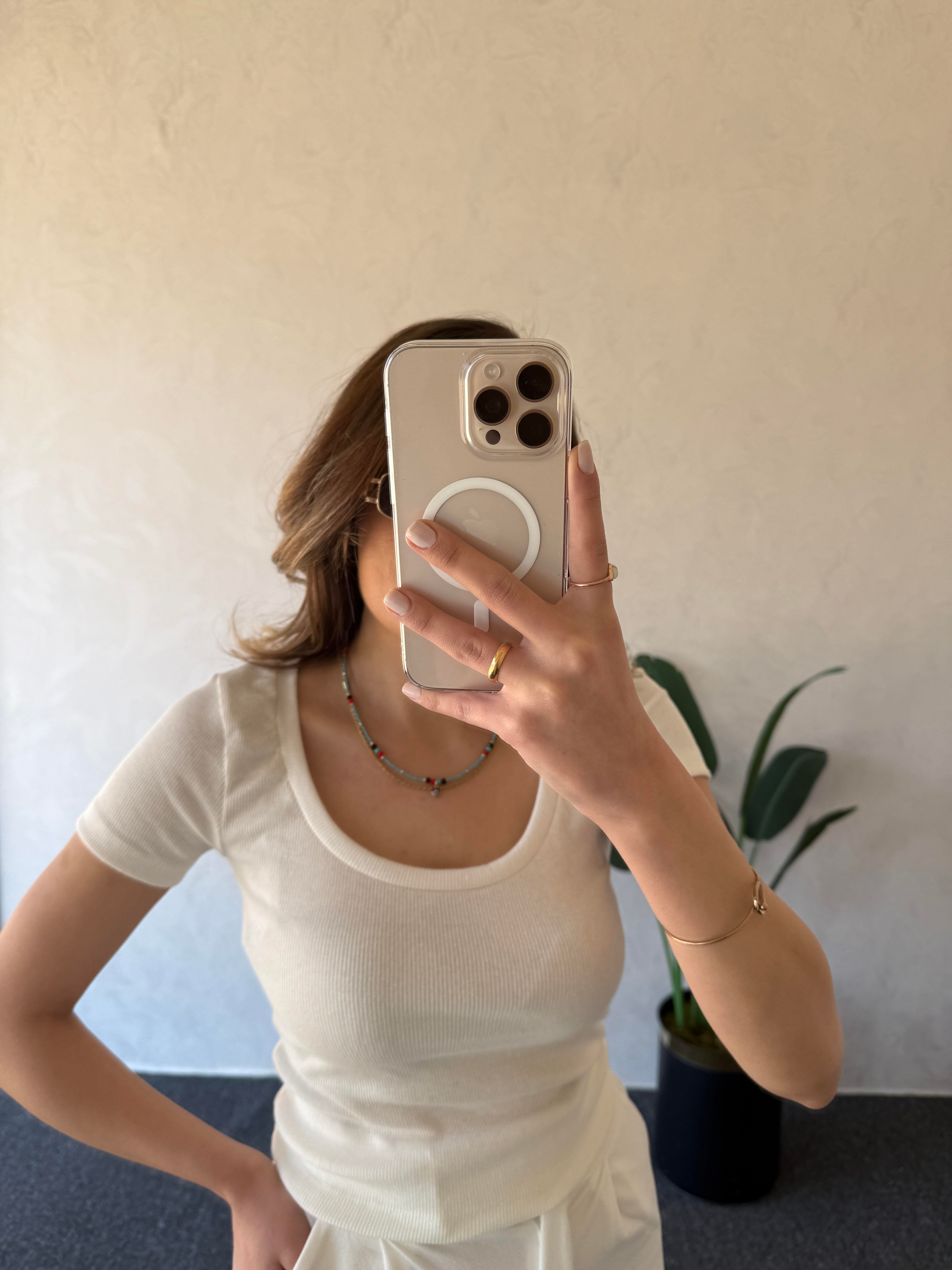 Kaşkorse Basic Tshirt Beyaz - 1024