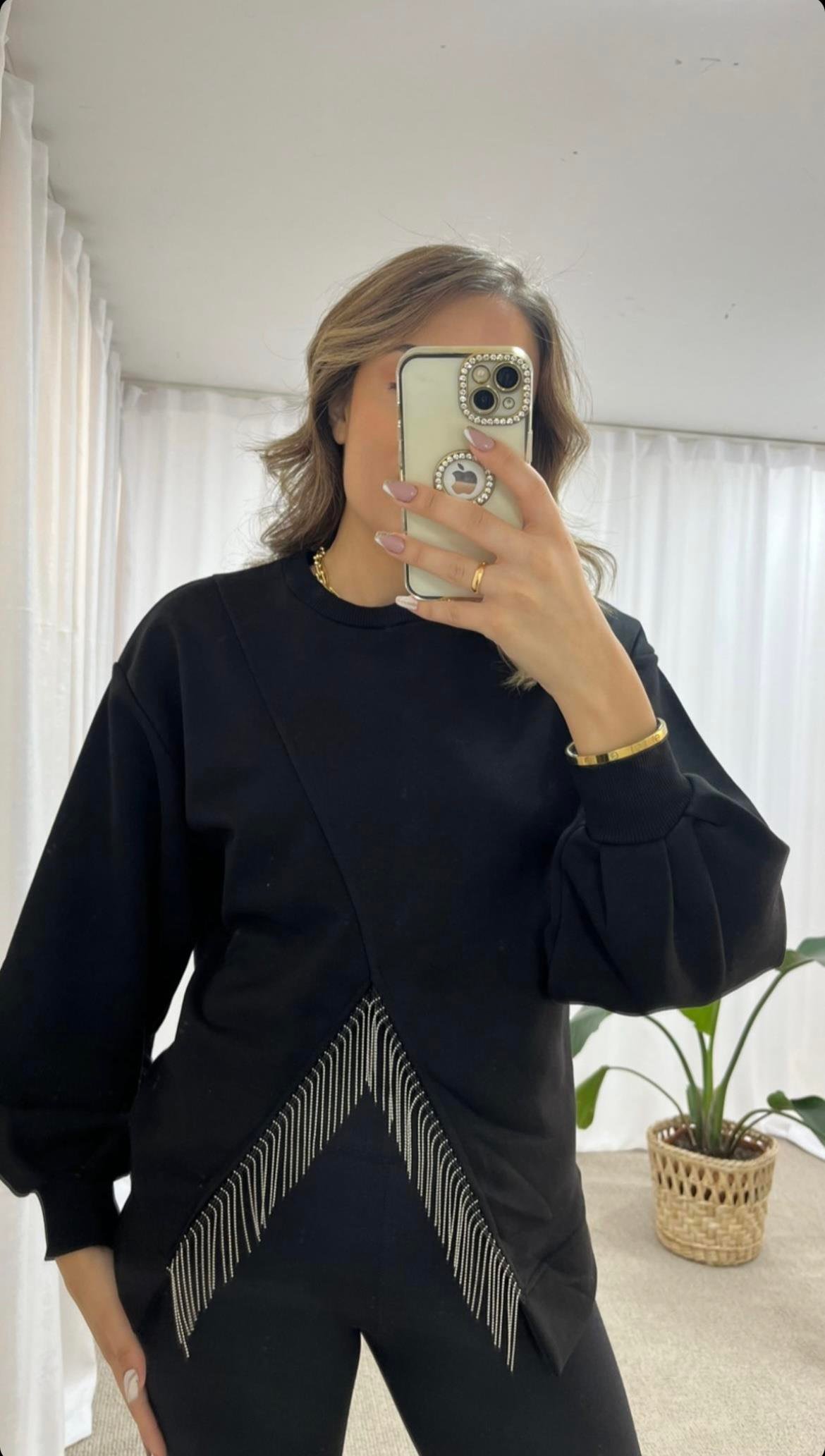 SİYAH ZİNCİR SWEAT