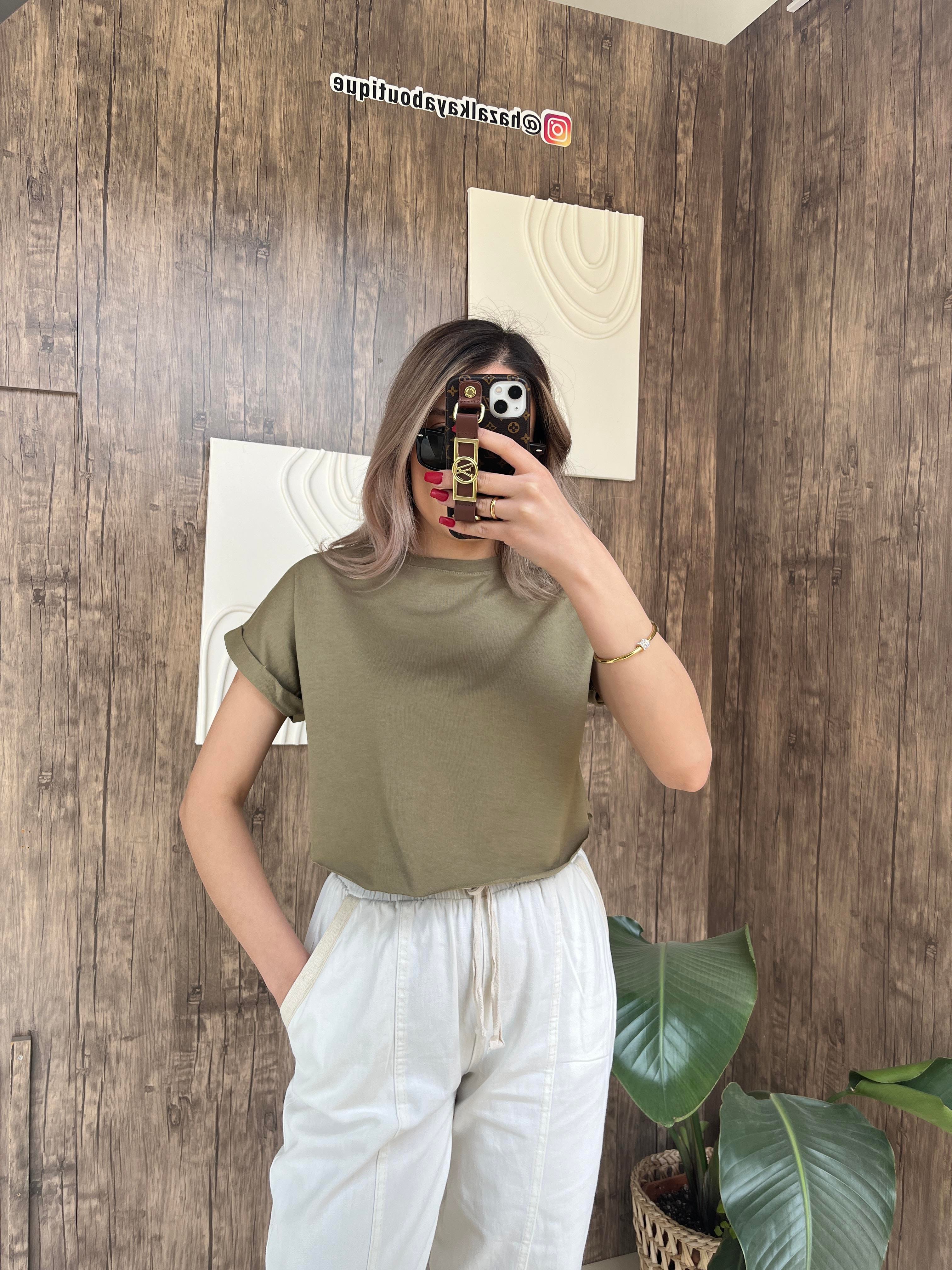 Zr Crop Tshirt Haki