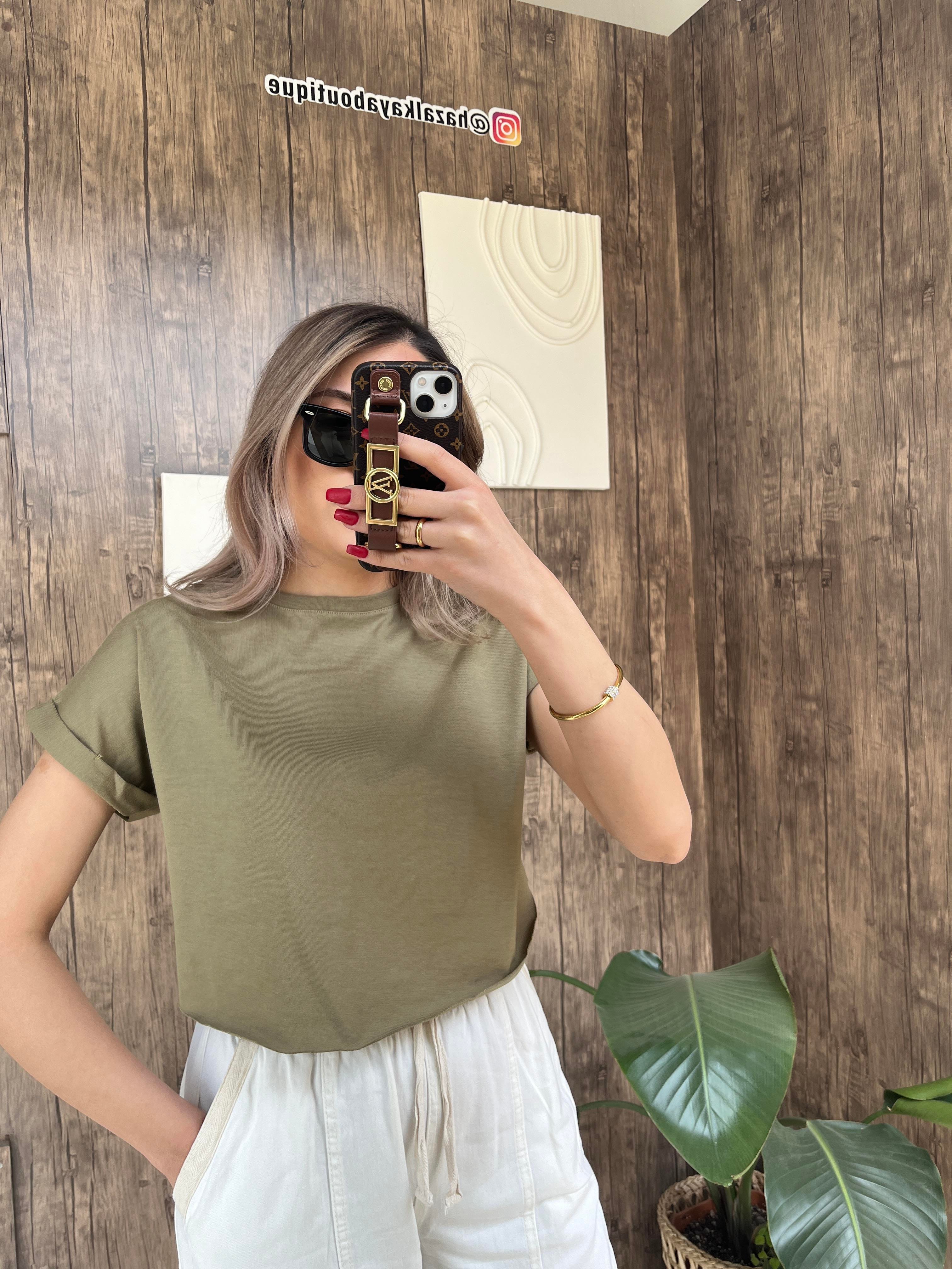 Zr Crop Tshirt Haki