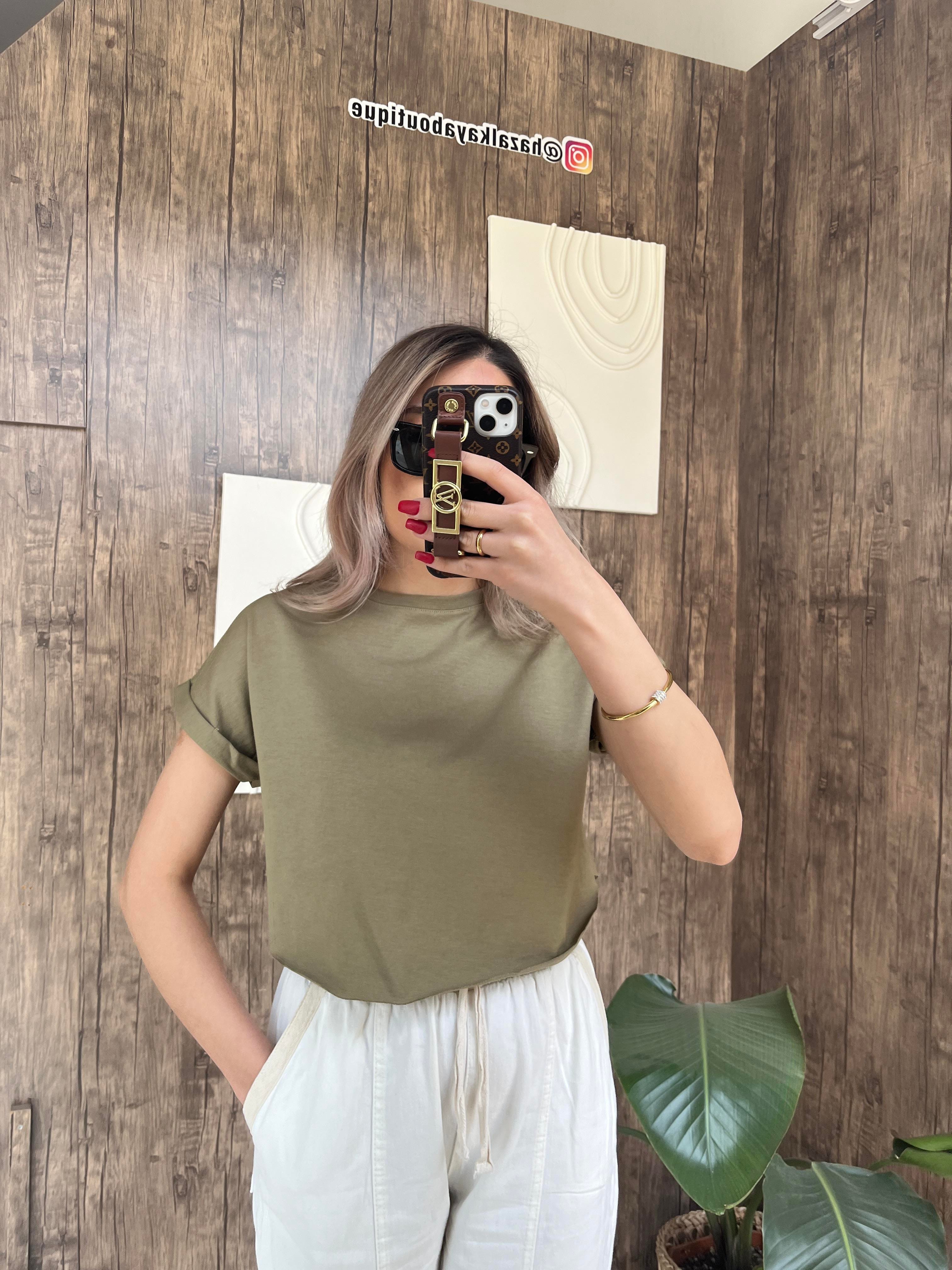 Zr Crop Tshirt Haki