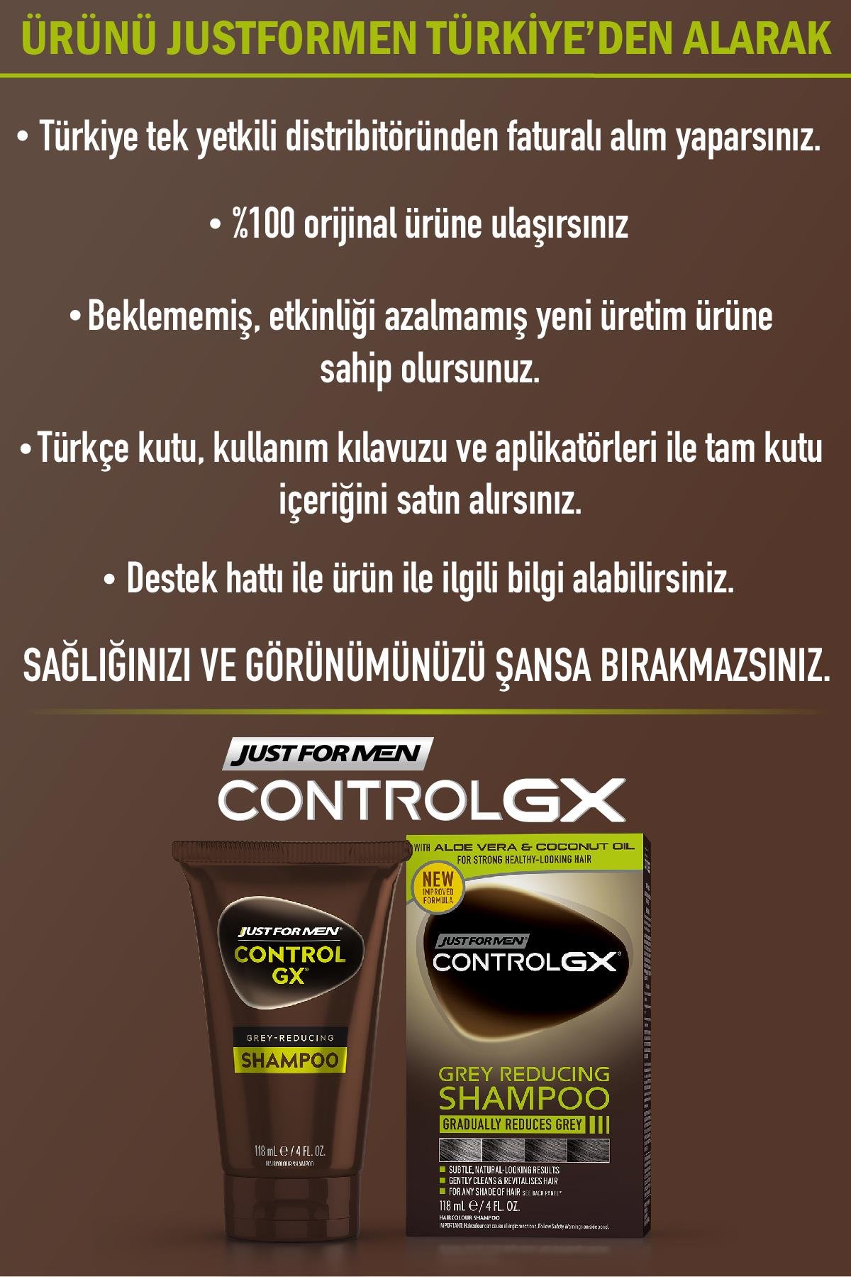 Control GX Saç Gri Azaltıcı Şampuan 2'li Set