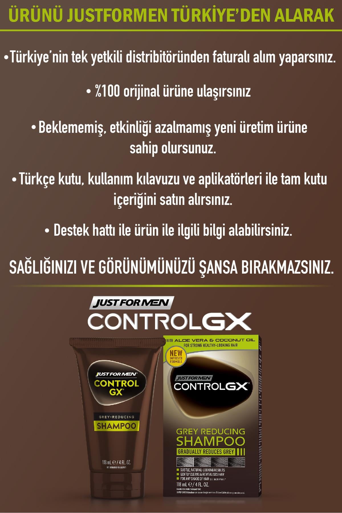 Control GX Saç Gri Azaltıcı Şampuan 3'lü Set
