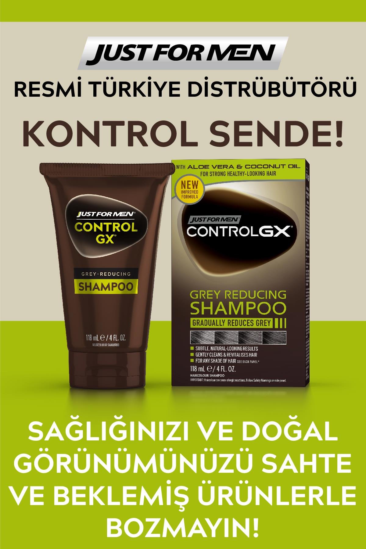 Control GX Saç Gri Azaltıcı Şampuan 3'lü Set