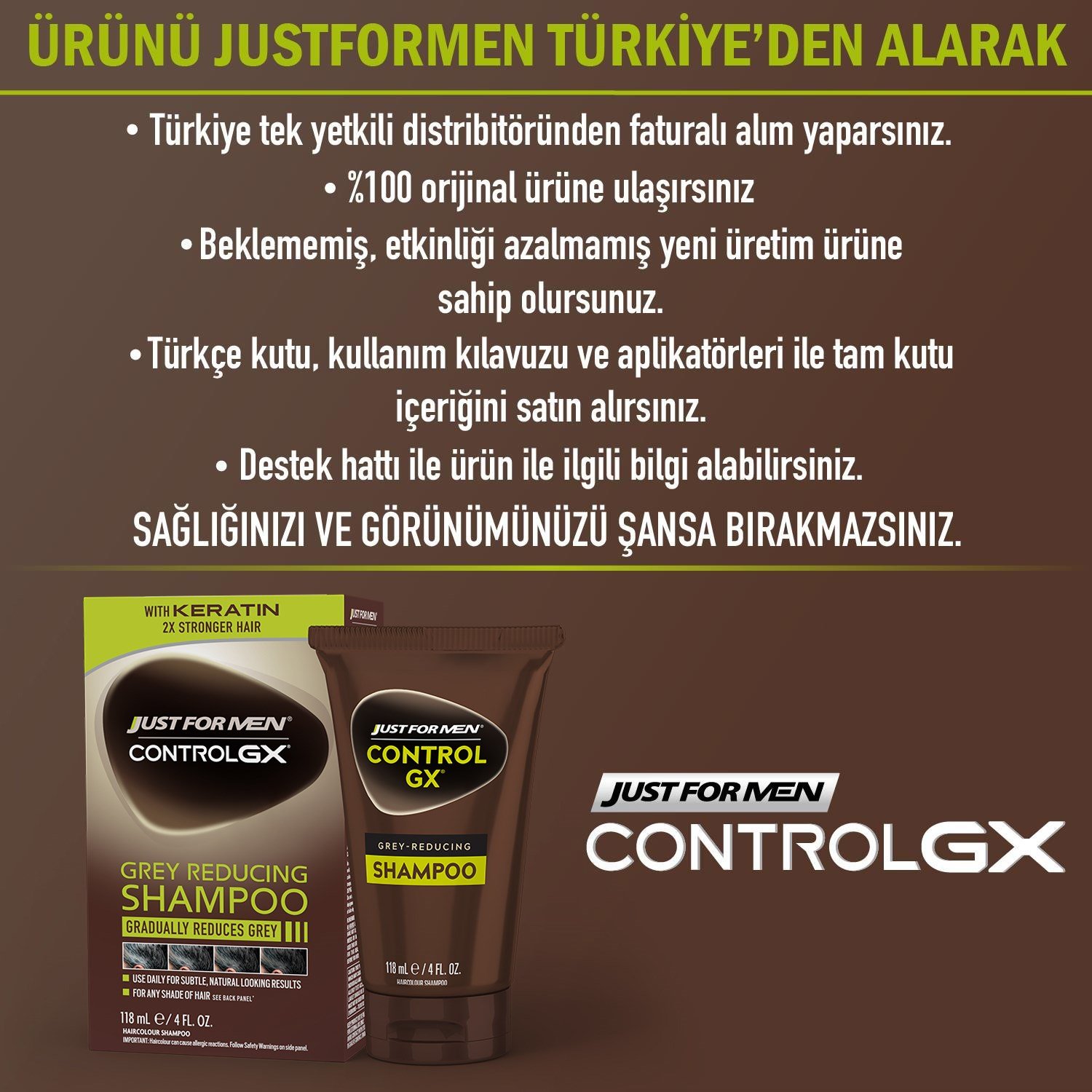 Control GX Saç Gri Azaltıcı Şampuan