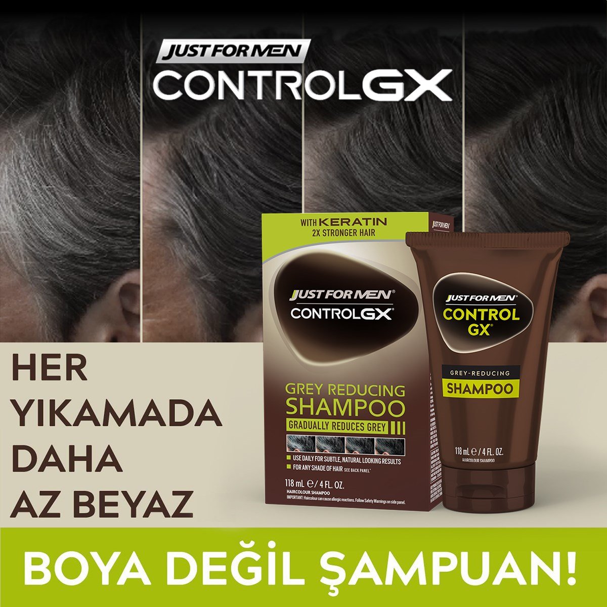 Control GX Saç Gri Azaltıcı Şampuan