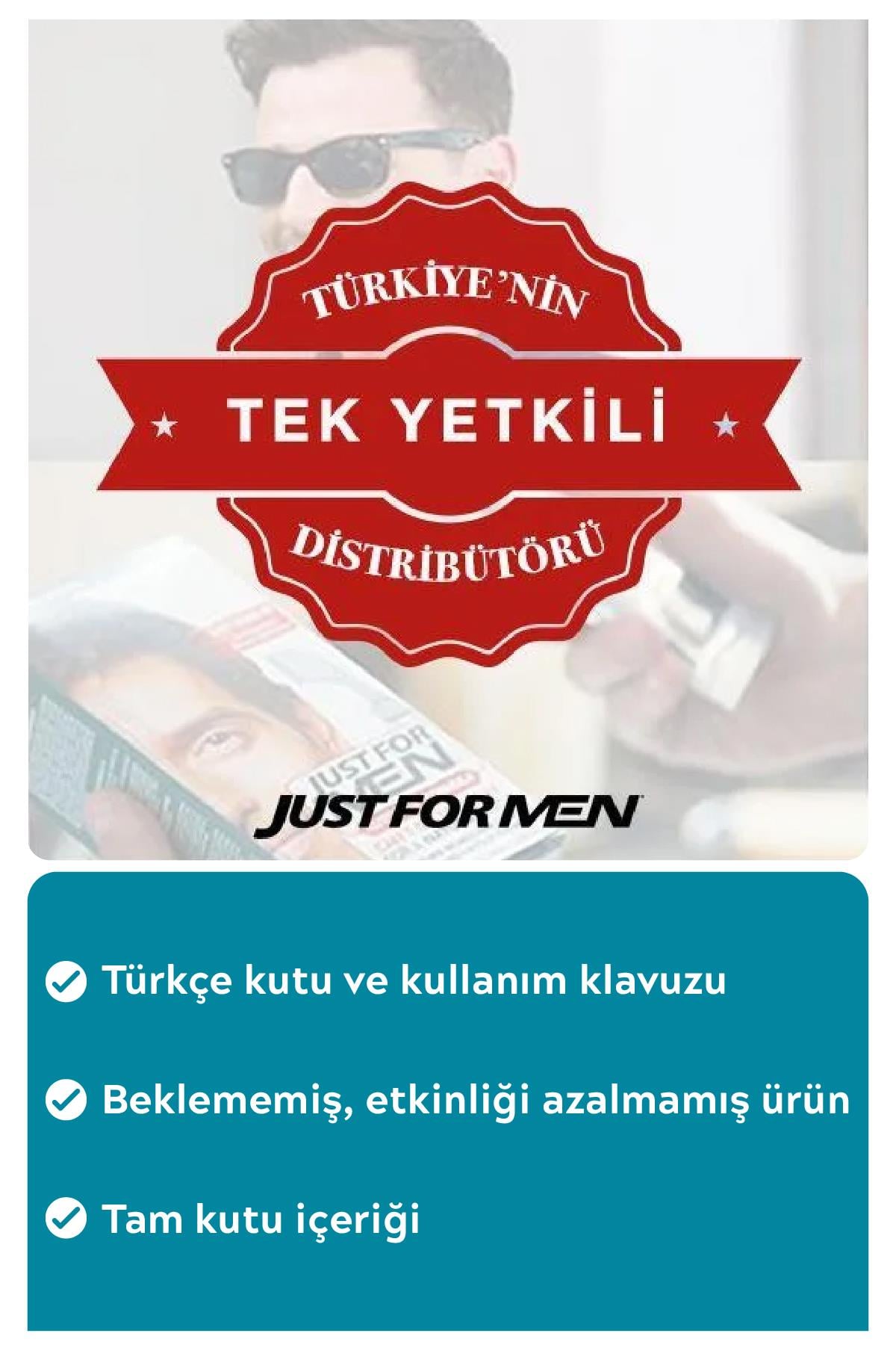 Sakal & Bıyık Boyası Orta Kahve 2'li Set