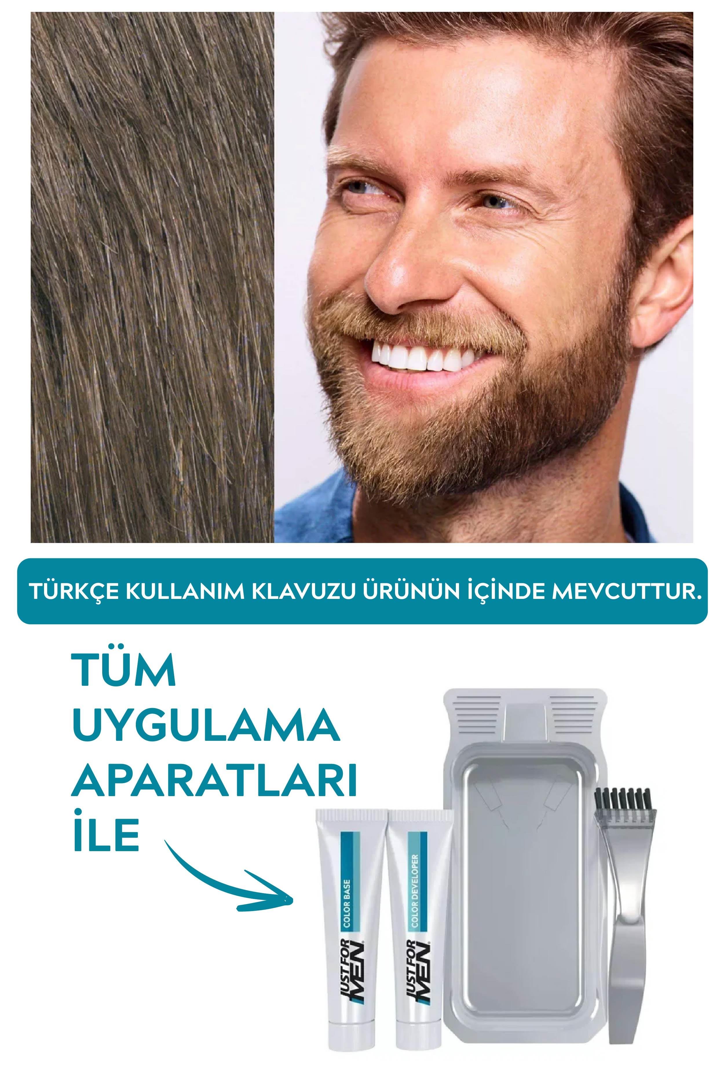 Sakal & Bıyık Boyası Orta Kahve 2'li Set