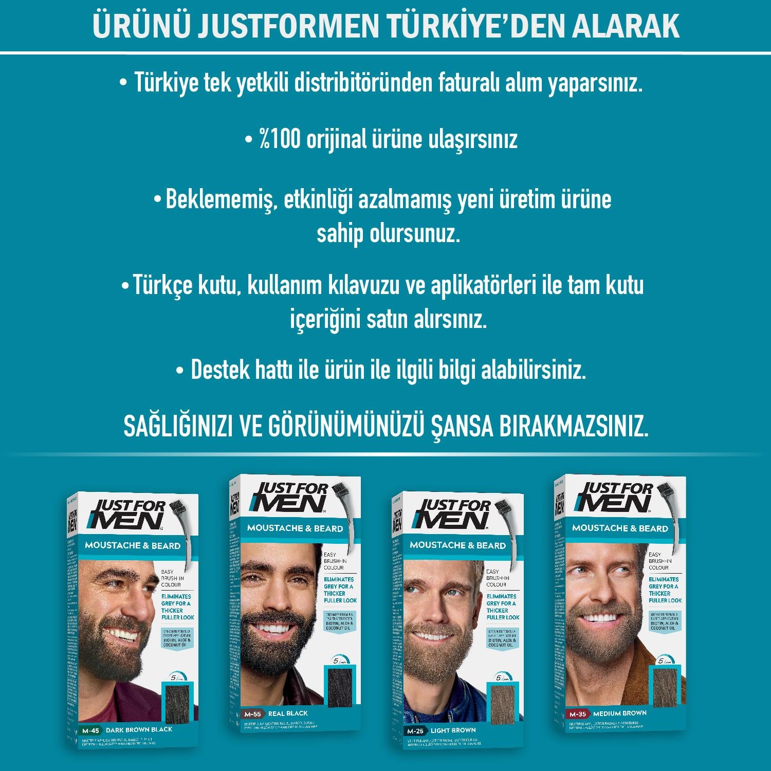 Sakal & Bıyık Boyası Orta Kahve