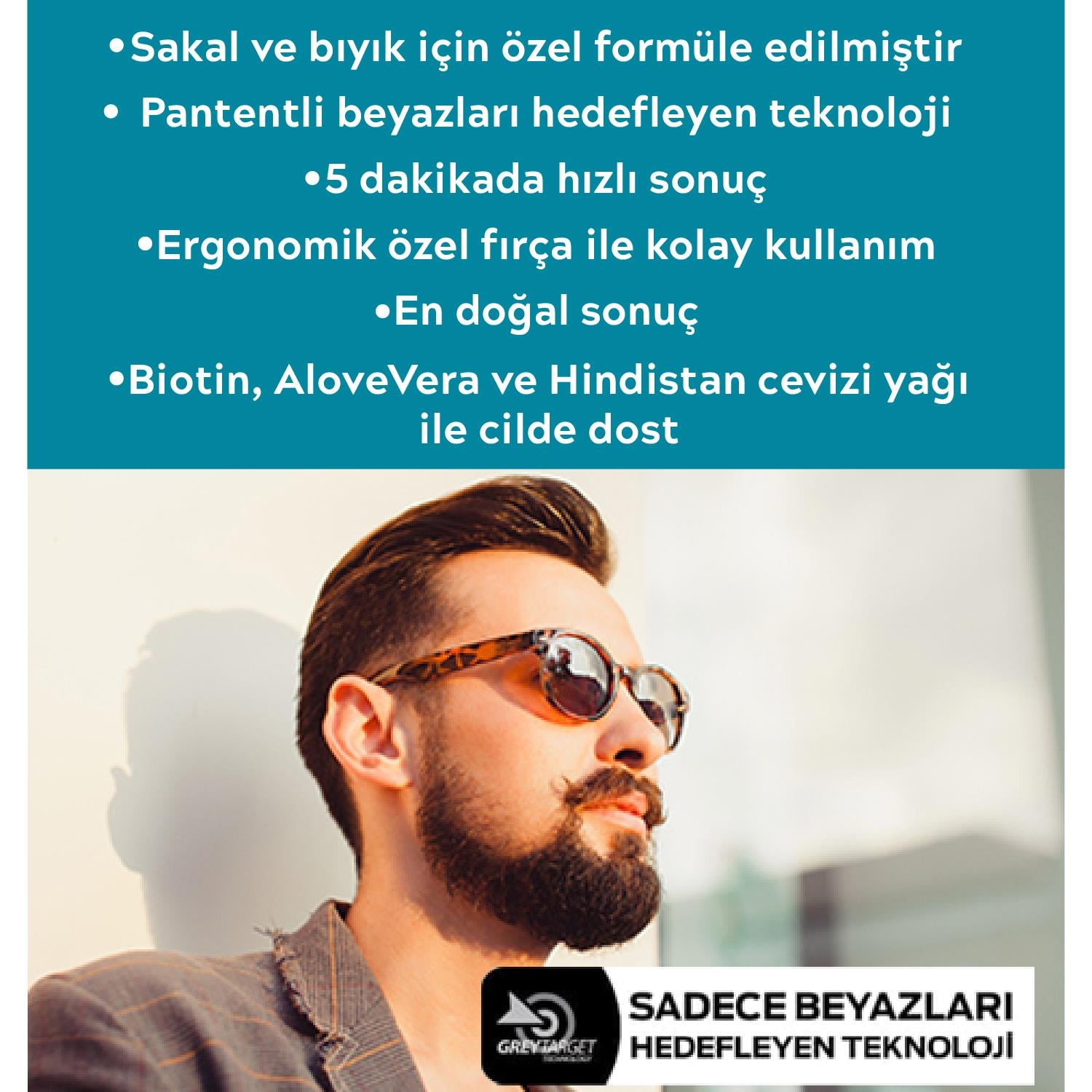 Sakal & Bıyık Boyası Orta Kahve