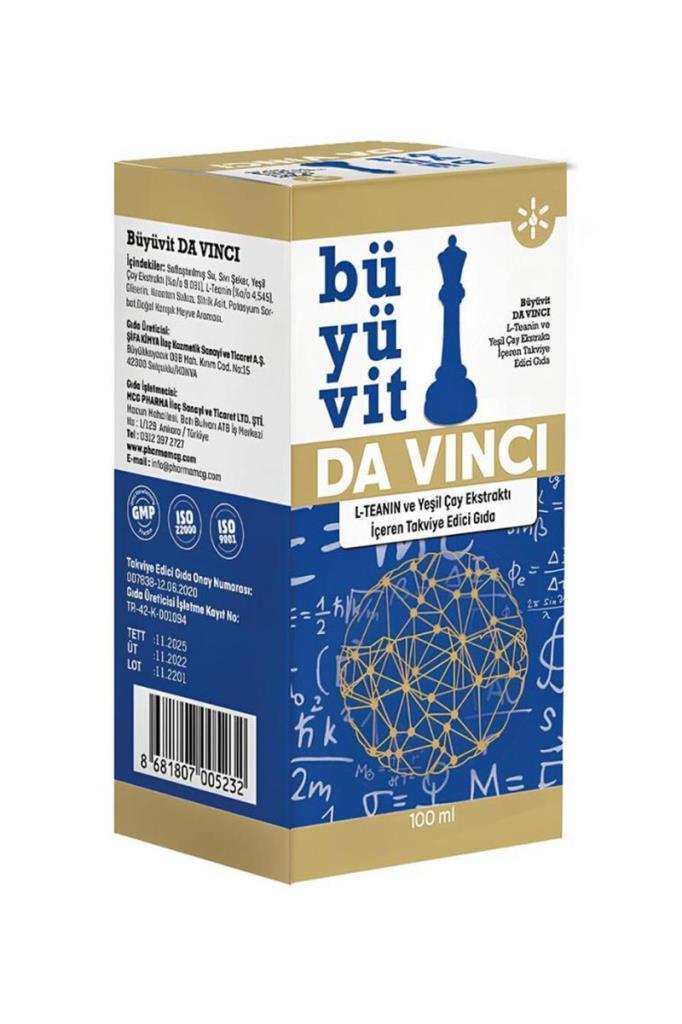 Büyüvit Da Vinci 100 ml Sıvı Takviye | Fiyat ve YorumlarBüyüvit Da Vinci 100 mlBüyüvit