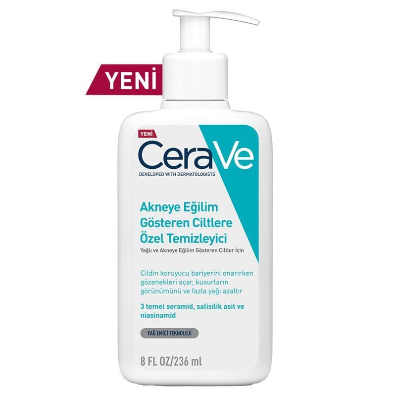Cerave Akneye Eğilim Gösteren Ciltler İçin Özel Temizleyici 236 mlCerave Akneye Eğilim Gösteren Ciltler İçin Özel Temizleyici 236 mlCerave