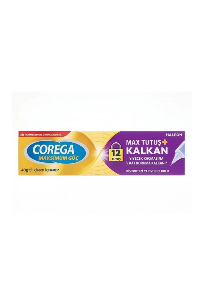 Corega Maximum Kontrol Diş Protezi Kremi 40 ml Corega Max Kontrol + Tutuş Tat İçermez 40 gr Protez Diş YapıştırıcıCorega