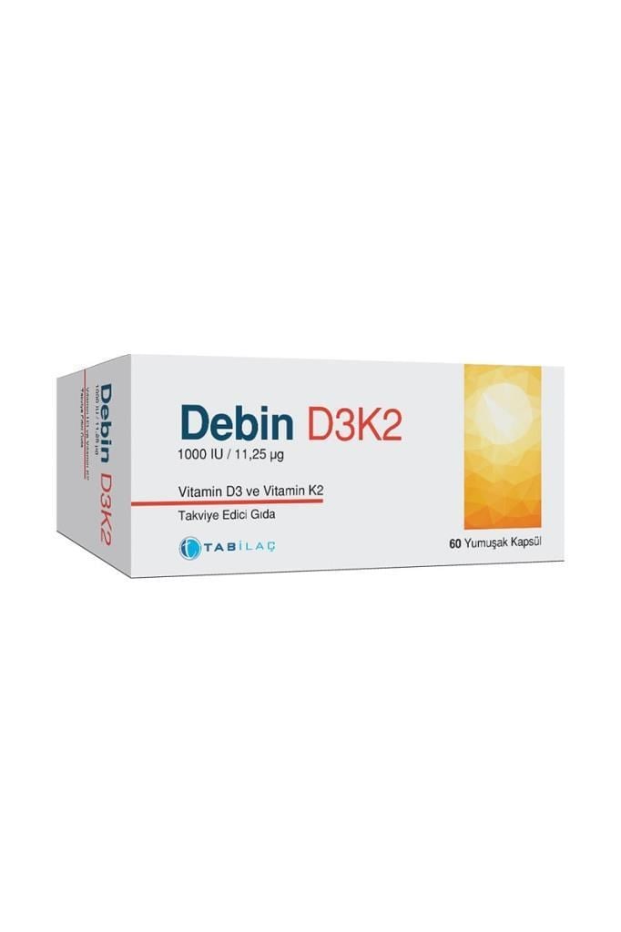 Debin D3K2 60 Kapsül Fiyatı ve YorumlarıDebin D3K2 60 KapsülDebin