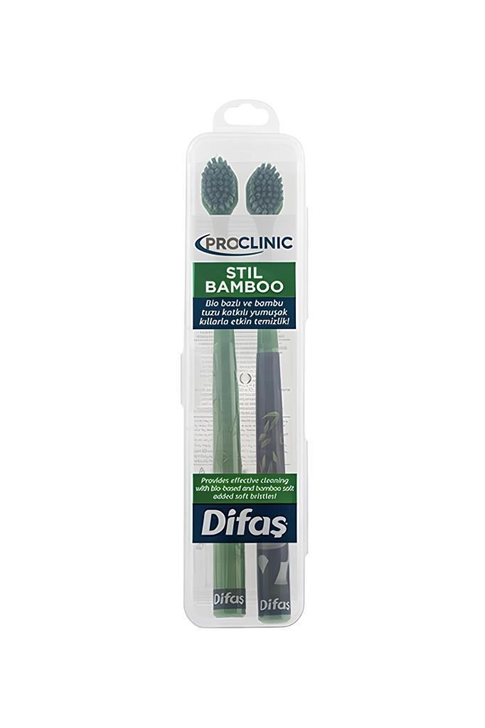 Difas Proclinic Stil Bambu 2'li Diş FırçasıDifaş Proclinic Stil Bambu 2li Diş FırçasıDifaş