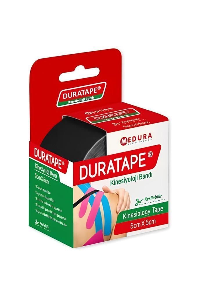 Duratape Kinesiyoloji Bandı Siyah 5 cm x 5 mDuratape Kinesiyoloji Bandı Siyah 5 cm x 5 mDuratape