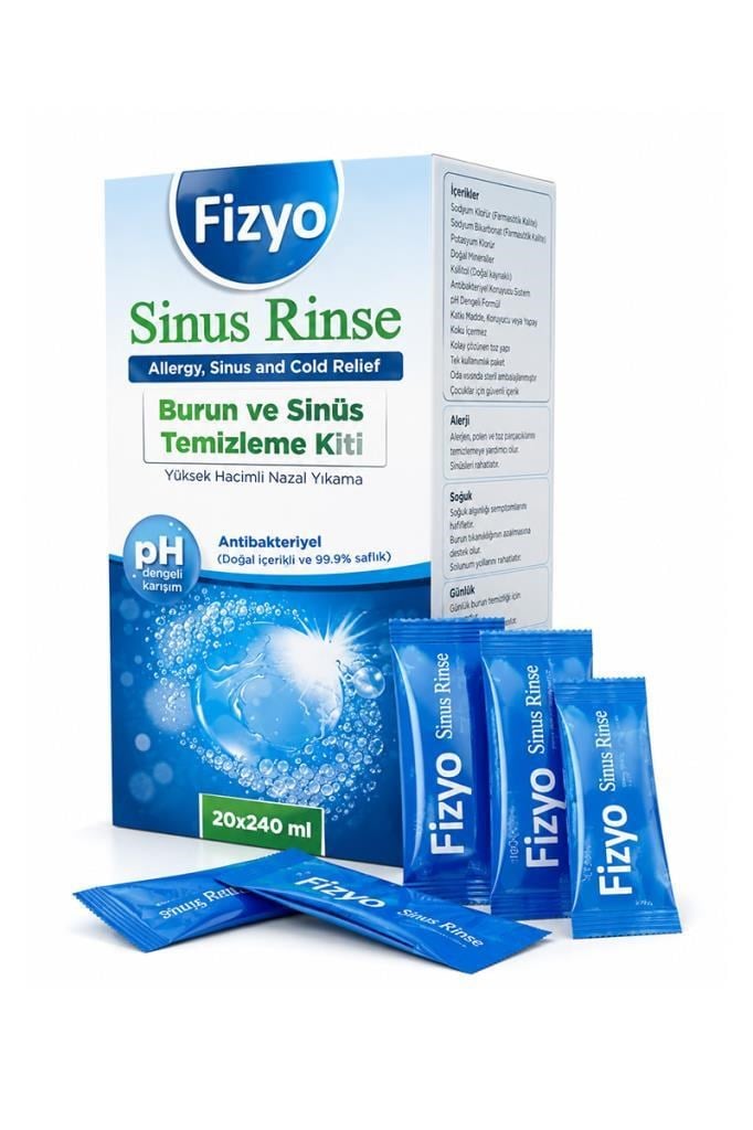 Fizyo Sinüs Rinse Yetişkin 240 ml Burun ve Sinüs Temizleme KitiFizyo