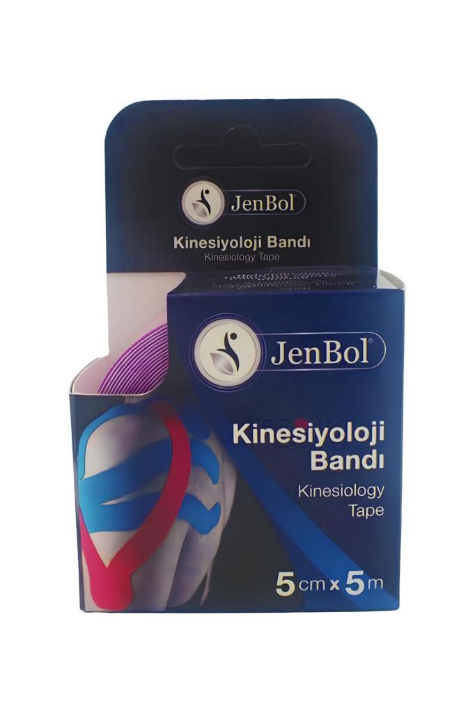 Jenbol Kinesiyoloji Ağrı Bandı 5cm x 5m Mor  JenBol Kinesiyoloji Ağrı Bandı 5cm x 5m MorJenbol