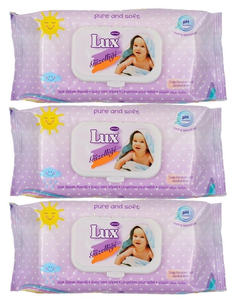Lux Bebek Islak Mendil 56 Yaprak 3 Adet  Lux Bebek Islak Mendil Bebe 56 Yaprak - 3 AdetLUX