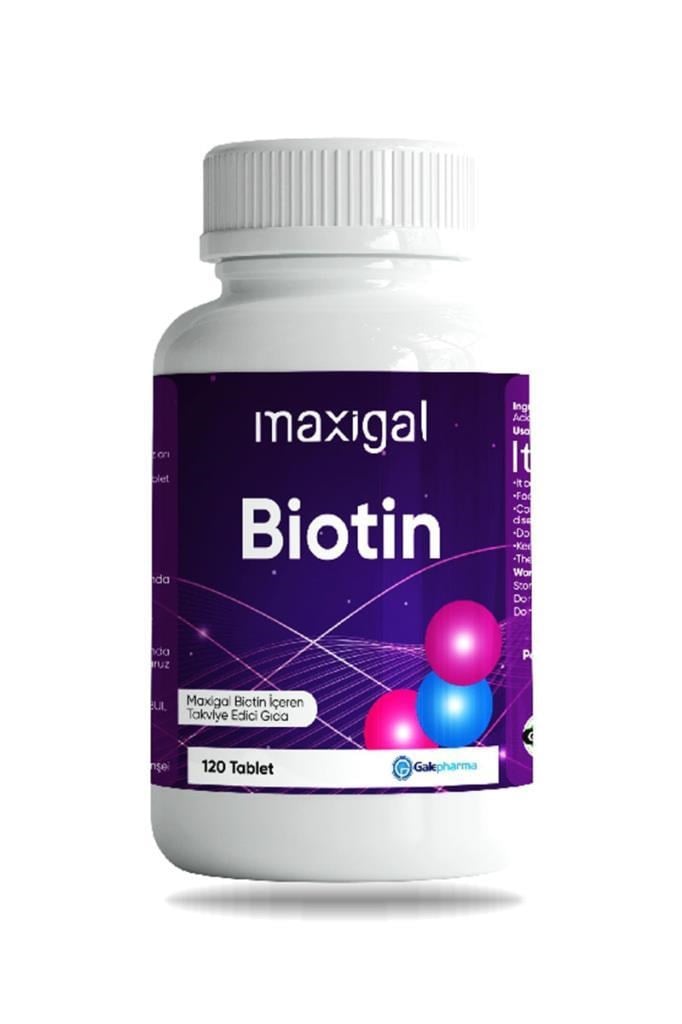 Maxigal Biotin Vitamin 5 mg 120 TabletMaxigal Biotin Vitamin 5 mg 120 TabletMaxigal
