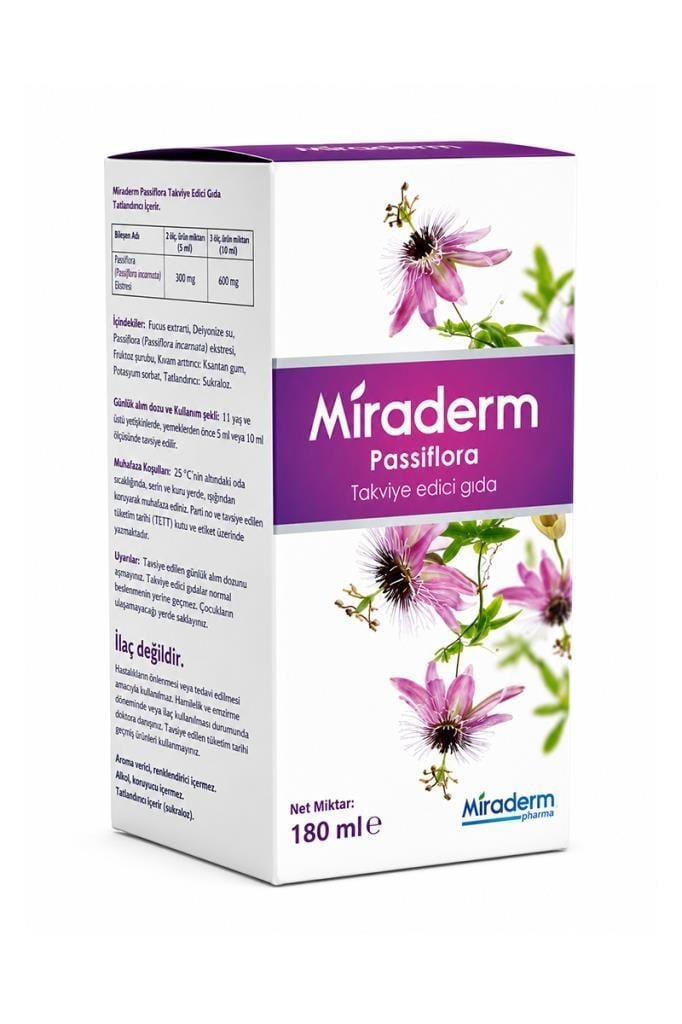 Miraderm Passiflora 180 ml ŞurupMiraderm