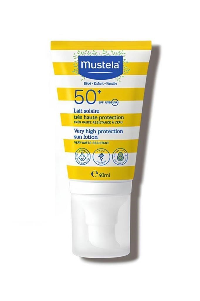 Mustela SPF 50+ Güneş Losyonu 40 ml | Fiyatı ve YorumlarıMustela Çok Yüksek Koruma 50 Faktör Güneş Losyonu 40 mlMustela