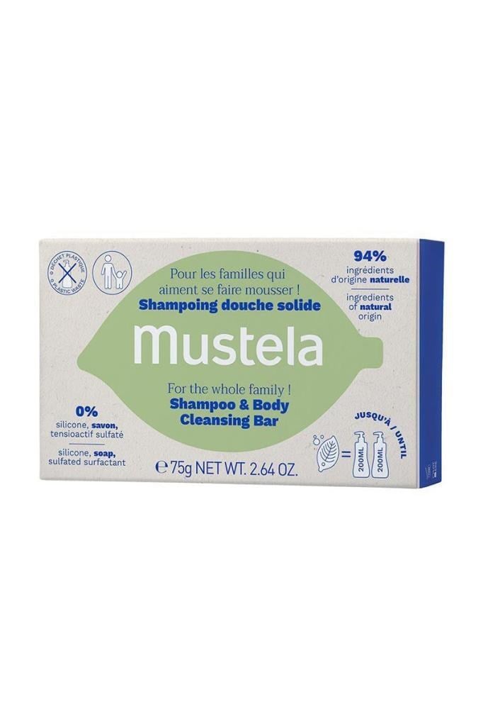 Mustela Şampuan ve Temizleme Barı 75 gr    Mustela Şampuan ve Vücut Temizleme Barı 75 grMustela