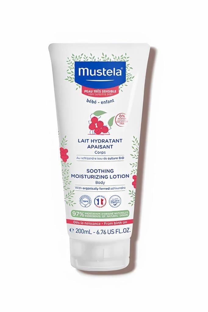 Mustela Çok Hassas Cilt Vücut Losyonu 200 ml    Mustela Soothing Moisturizing Çok Hassas Ciltler İçin Vücut Losyonu 200 mlMustela