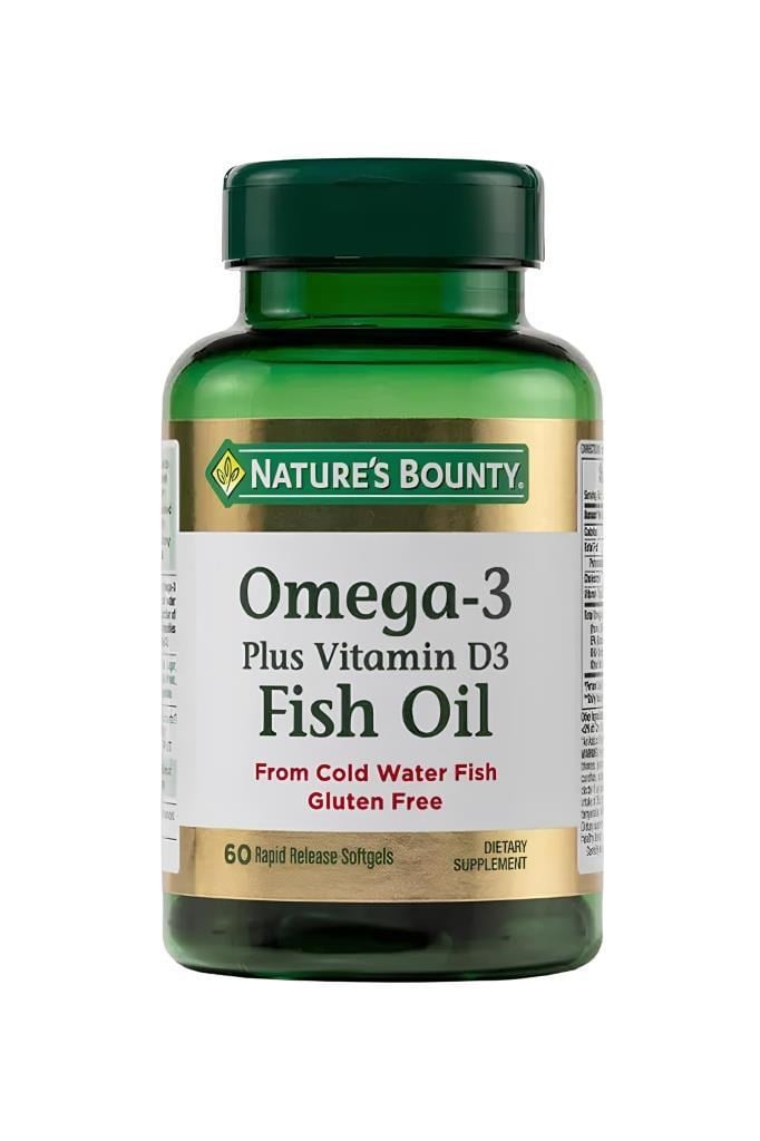 Natures Bounty Omega 3 Plus Vitamin D3 60 KapsülNatures Bounty Omega 3 Plus Vitamin D3 60 KapsülNatures Bounty