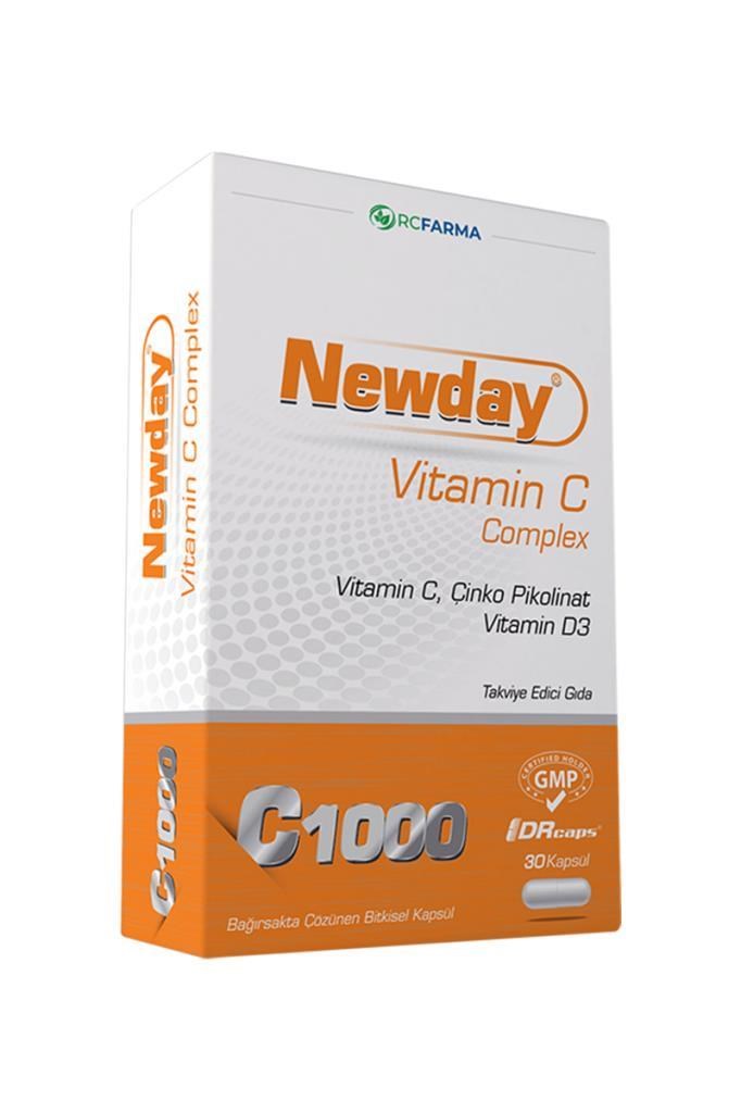 Newday Vitamin C Complex 30 Kapsül 🍊Newday Vitamin C Complex 30 KapsülNewday