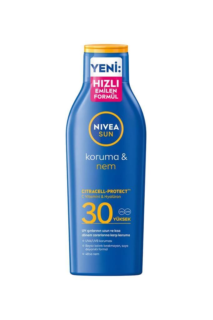 Nivea Sun Koruma & Nem 200 ml 30 Faktör Güneş LosyonuNivea Sun Koruma & Nem 200 ml 30 Faktör Güneş LosyonuNivea