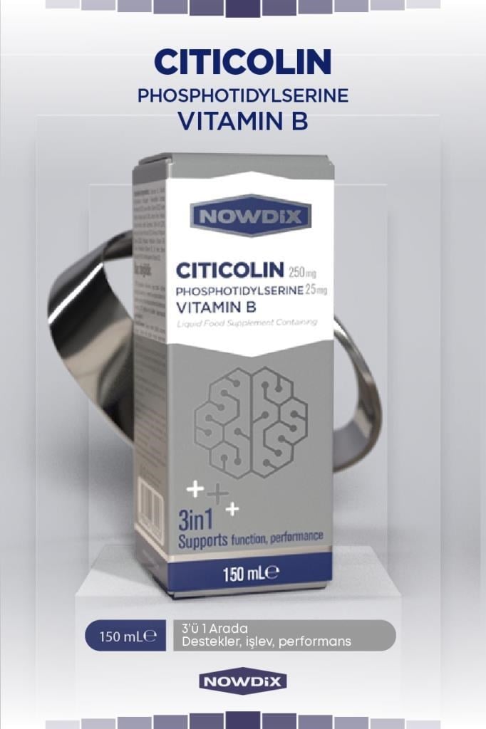 Nowdix Sitikolin Fosfotidilserin 150 mlNowdix Sitikolin Fosfotidilserin 150 mlNowdix