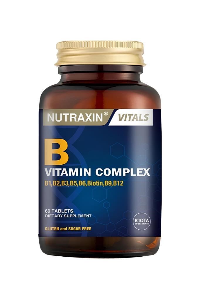 Nutraxin B Vitamin Complex 60 Tablet Takviye | VitaminNutraxin B Vitamin Complex 60 TabletNutraxin