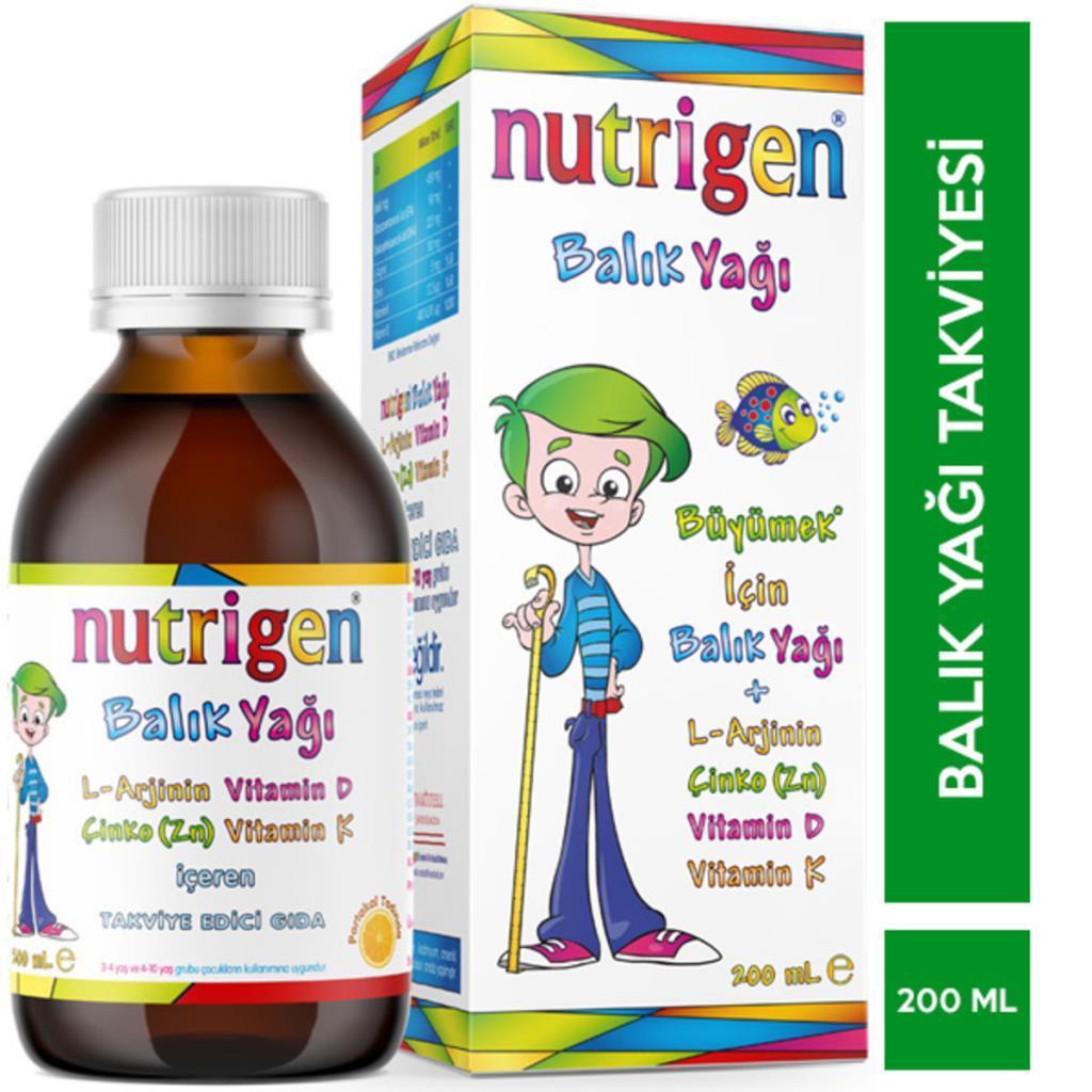 Nutrigen Balık Yağı Şurubu 200 mL Takviye | Omega 3Nutrigen Balık Yağı Şurubu 200 mlNutrigen