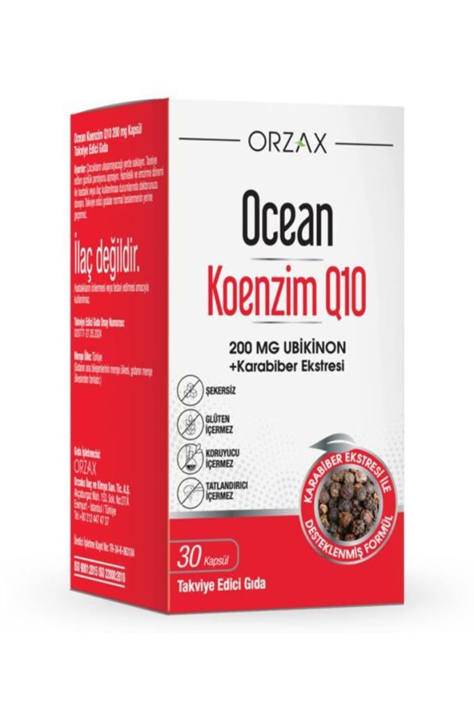 Ocean Koenzim Q10 200 mg 30 KapsülOcean Koenzim Q10 200 mg 30 KapsülOcean