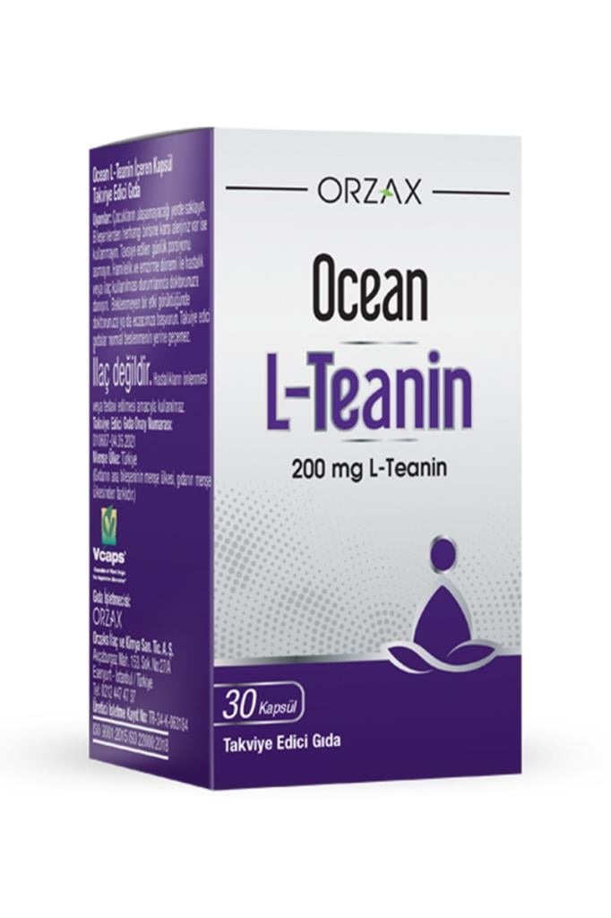 Ocean L-Teanin 200 mg 30 Kapsül Takviye | Hızlı KargoOcean L-Teanin 30 KapsülOcean
