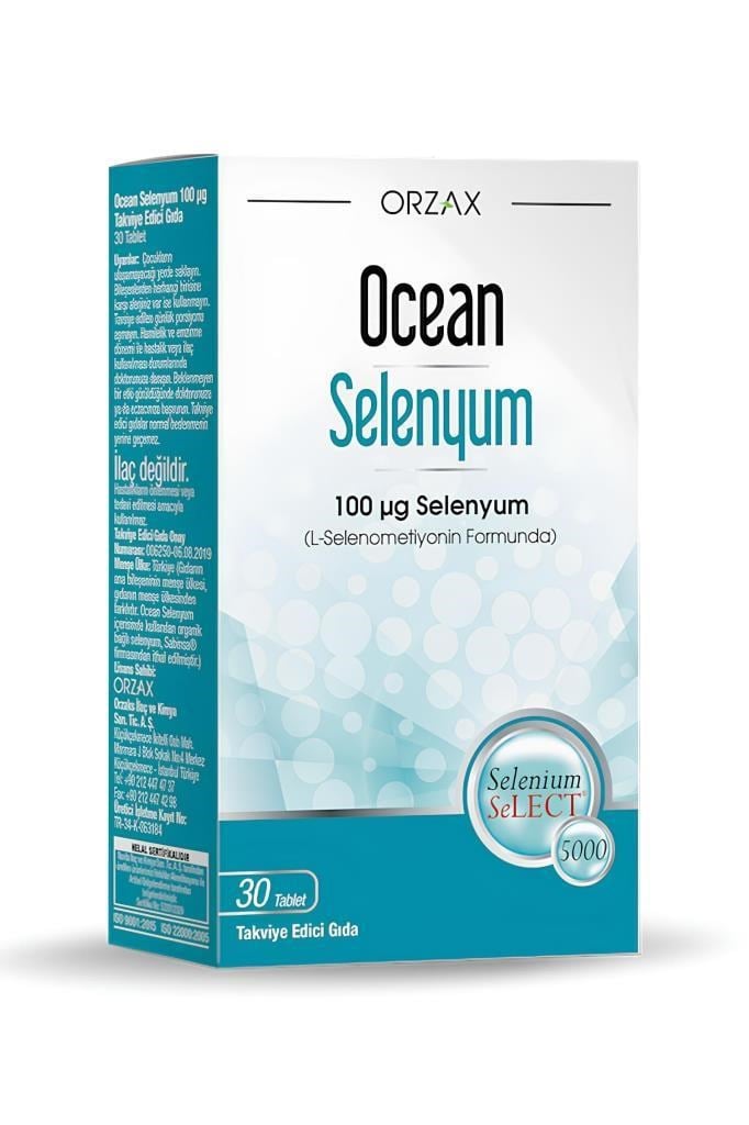 Ocean Selenyum 100 mcg 30 Tablet Takviye | Hızlı KargoOcean Selenyum 100 mcg 30 TabletOcean