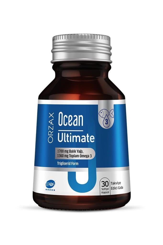 Ocean Ultimate 30 Kapsül Omega-3 Balık Yağı | Hızlı KargoOcean Ultimate 30 KapsülOcean