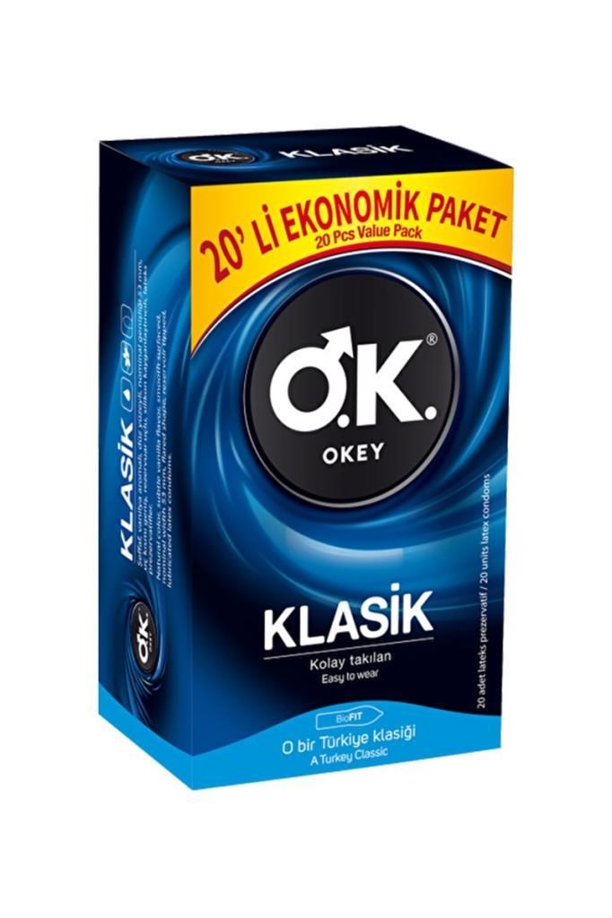 Okey Klasik 20'li Prezervatif VanilyalıOkey Klasik 20li PrezervatifOkey