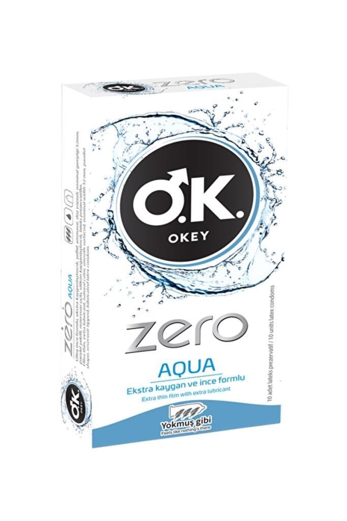 Okey Zero Aqua 10’lu Prezervatif Ultra İnceOkey Zero Aqua 10lu PrezervatifOkey