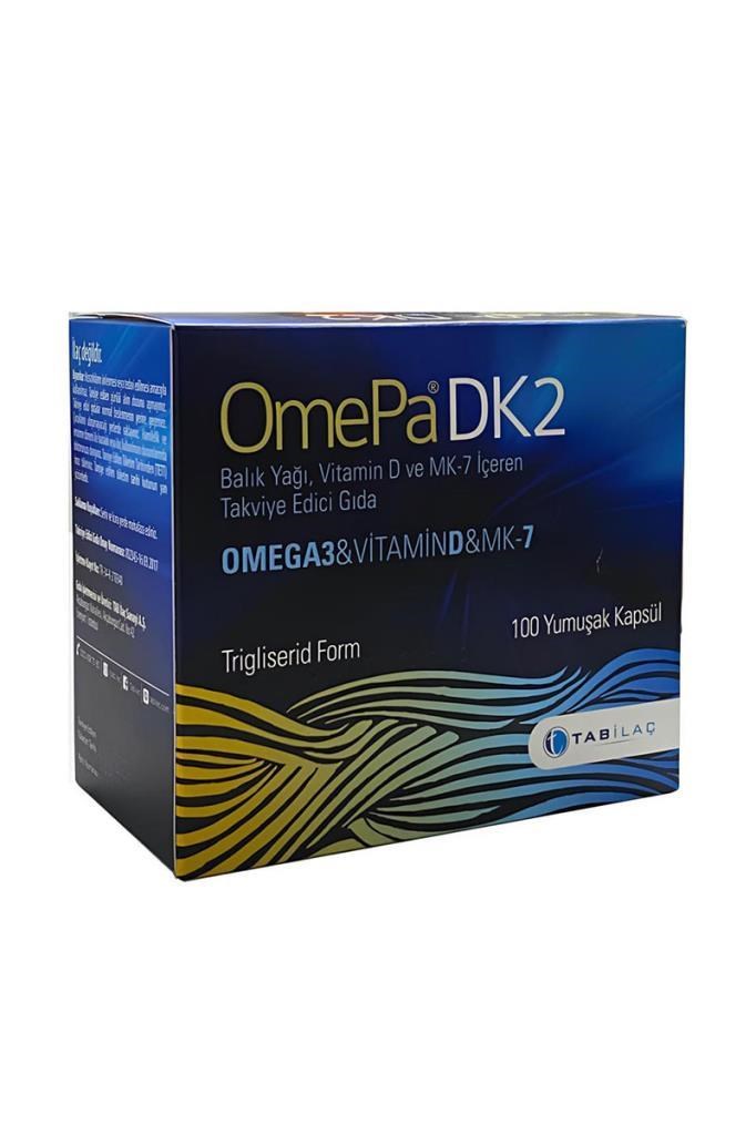 OmePa DK2 Omega 3 Vitamin D ve MK-7 100 KapsülOmePa DK2 Omega 3 Vitamin D ve MK-7 100 KapsülOmepa