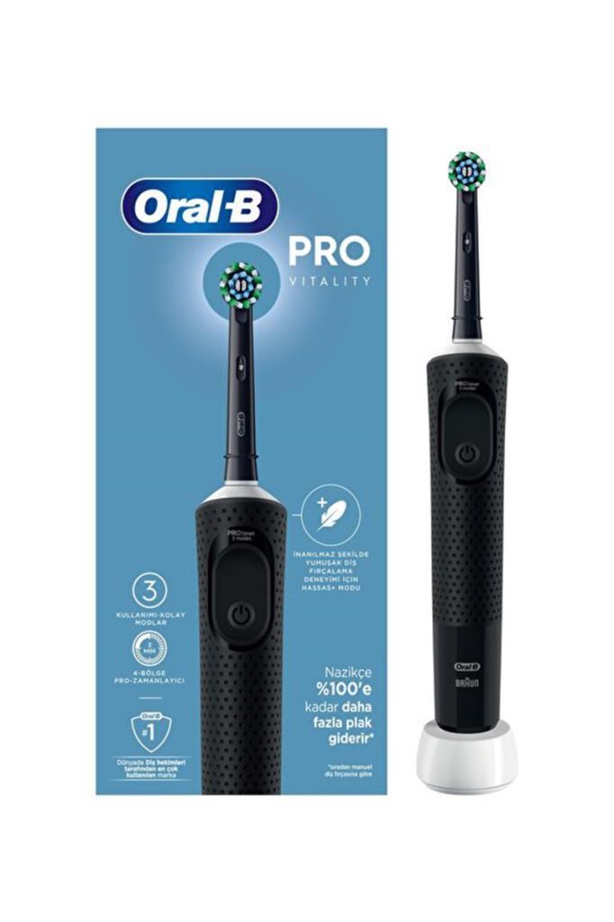 Oral-B Vitality Pro D103 Cross Action Siyah Şarjlı Diş FırçasıOral-B