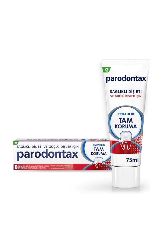 Parodontax Tam Koruma Ferahlık 75 ml Diş Macunu Parodontax Tam Koruma Ferahlık Beyazlatıcı 75 ml Florürlü Diş MacunuParodontax