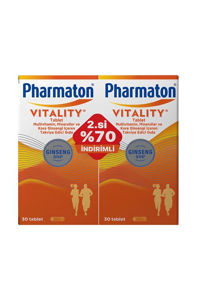 Pharmaton Vitality 30 Tablet 2'liPharmaton Vitality 30 Tablet 2li PaketPharmaton