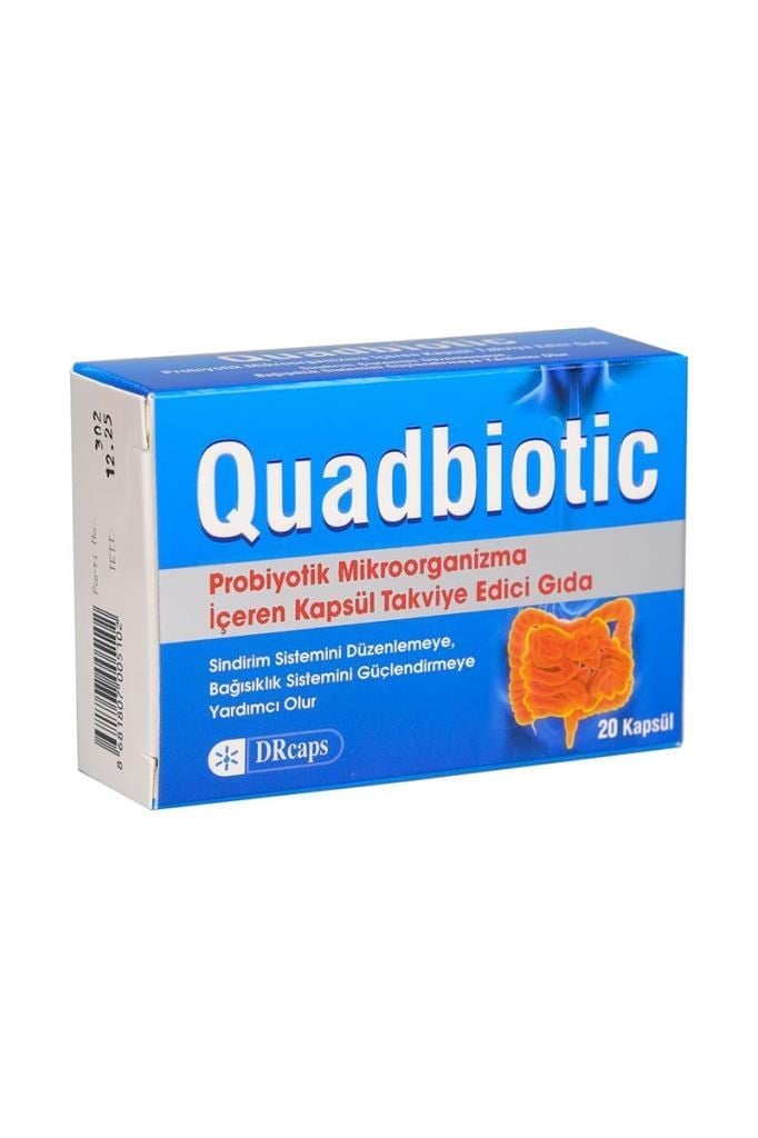 Quadbiotic Probiyotik 20 Kapsül - Sindirim Quadbiotic Probiyotik 20 KapsülQuadbiotic