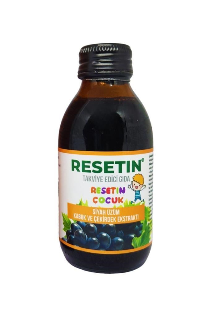Resetin Çocuk Siyah Üzüm Ekstraktı 125 mlResetin Çocuk Siyah Üzüm Kabuk ve Çekirdek Ekstraktı 125 mlResetin