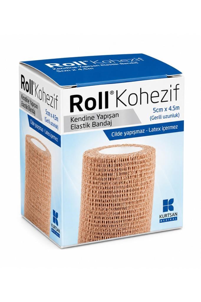 Roll Kohezif Kendine Yapışan 5cm x 4.5m Elastik BandajRoll Kohezif